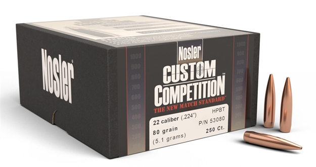 Picture of Custom Competition 22 Caliber (0.224'') Hpbt Bullets 53080