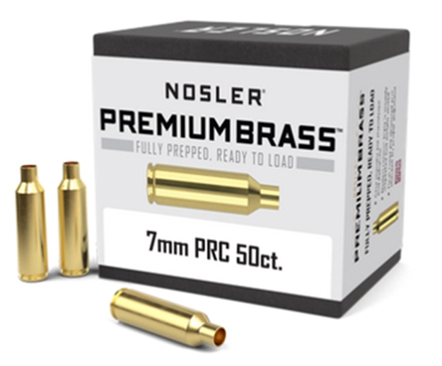 Picture of  Nosler 17890 Premium Brass Unprimed Cases 7Mmprc Rifle Brass 50/Box