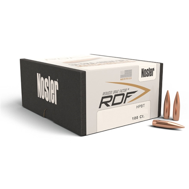 Picture of Nosler Rdf Reduced Drag Factor Rifle Bullets, 22 Cal, 70 Gr, Hpbt, 100 CT 53066