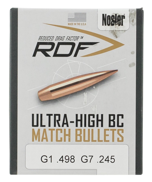 Picture of Nosler Rdf Reduced Drag Factor Rifle Bullets 22 85 Hpbt (100 Ct) 53441 054041534413