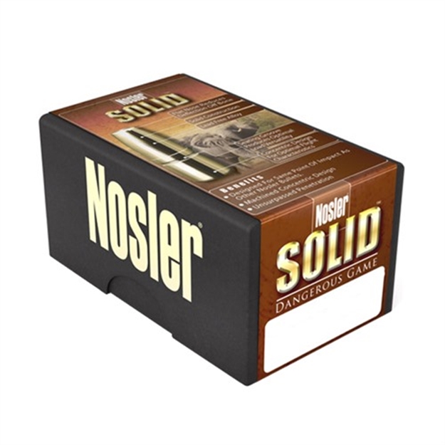 Picture of Nosler Solid Dangerous Game Bullet .375Cal 300Gr 25/Bx