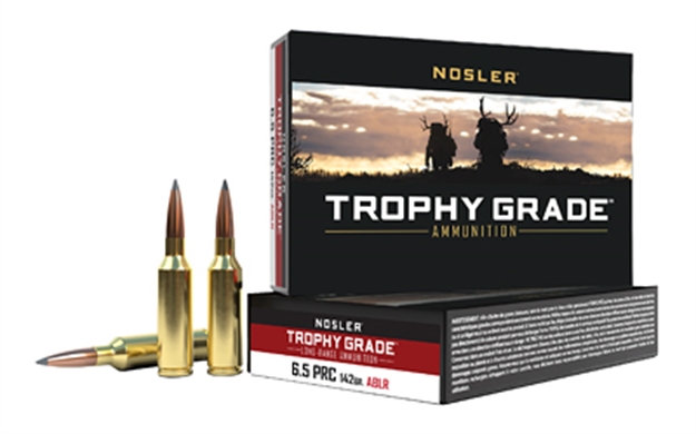 Picture of  Nosler 61232 Trophy Grade Long-Range 6.5Prc 142Gr Nosler Spitzer Accubond Long Range 20 Per Box/10 Case 054041612326