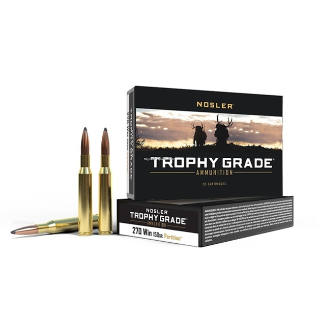 Picture of Nosler Trophy Grade Ammo, 270 Win 150Gr Partition (20 Ct.)