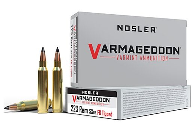 Picture of  Nosler 65139 Varmageddon  223Rem 53Gr Flat Base Tipped 20 Per Box/20 Case