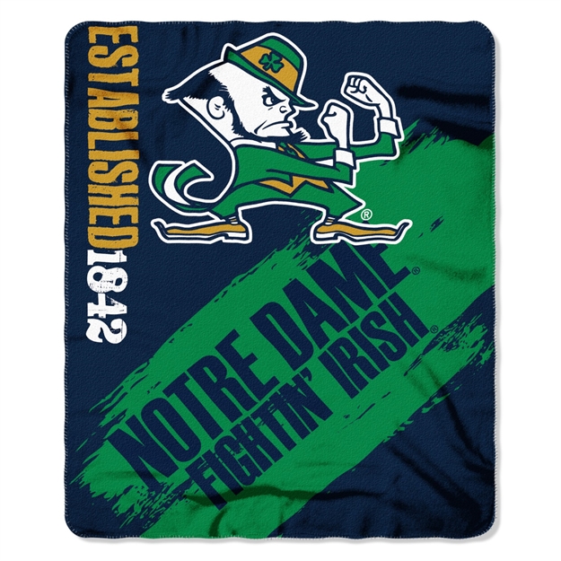 Picture of Notre Dame Fighting Irish Painted Fleece Throw