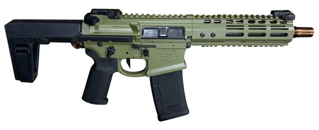 Picture of Noveske 02000643 Gen 4 Ghetto Blaster 300 Blackout 7.94" 30+1 Bazooka Green Cerakote Black Magpul K2 Grip Q Pdw Stock