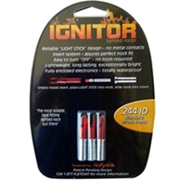 Picture of Nufletch Archery 244 Ignitor Lighted Nocks For Gt/S Nock Arrows R