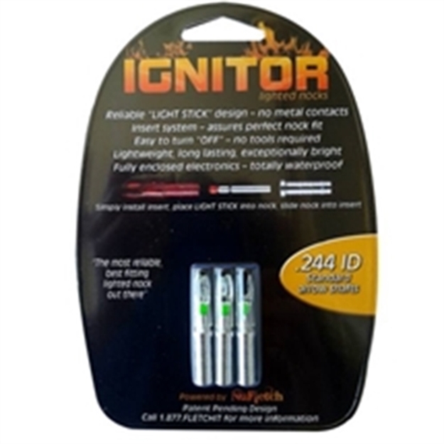 Picture of Nufletch Archery .244 Igntr L/N Std Grn 3Pk