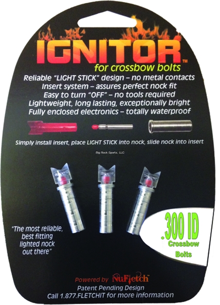 Picture of Nufletch Archery 300 Ignitor Lighted Nock Cross Bolt