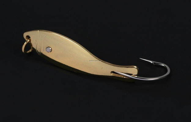 Picture of Nungesser 00 Shad Spoon, 1/12 Oz, 1/0 Hook, Gold