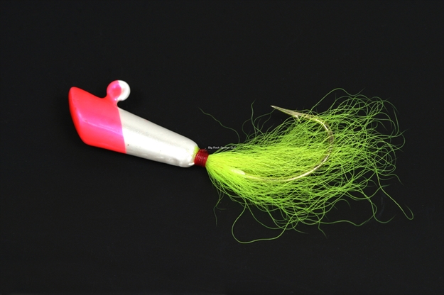 Picture of Nungesser Shad Dart, 1/2 Oz, Red/White Body Yellow Tail, 1 PK