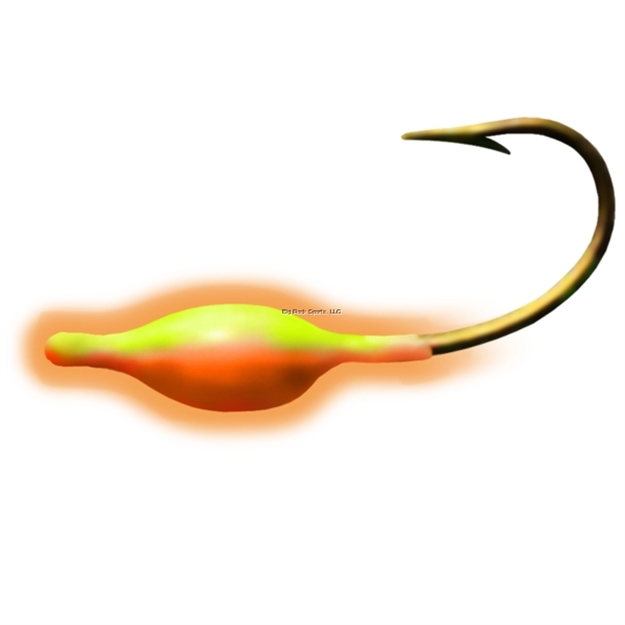 Picture of Northwest Metro Tackle Perch Eye Sz4 Glow Green/Orange 12Cd