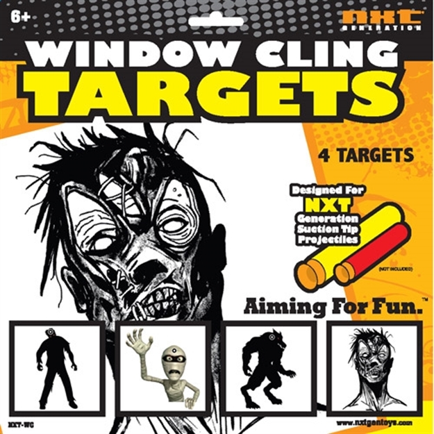 Picture of Nxt Generation Toys Generation Zombie Window Cling Targets 4 Zombie Targets