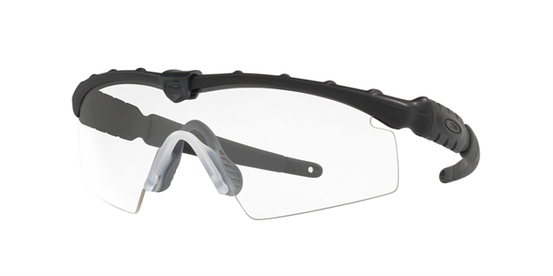 Picture of Oakley 11186 Ballistic M Frame 2.0 Strike Adult Clear Lens Gray Lens Plutonite Matte Black Frame 11-186