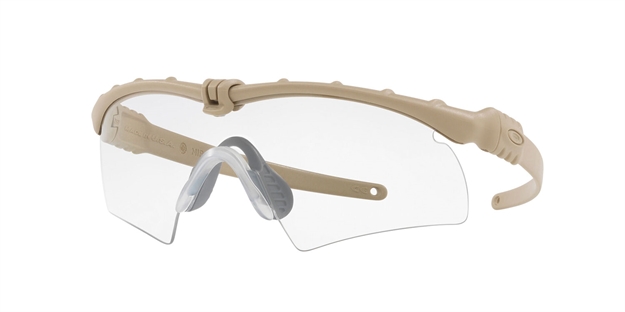 Picture of Oakley Oo914627 Ballistic M Frame 3.0 Bone Hybrid Adult Clear Lens Plutonite Tr22,Tr45 Dessert Tan Frame OO9146-27