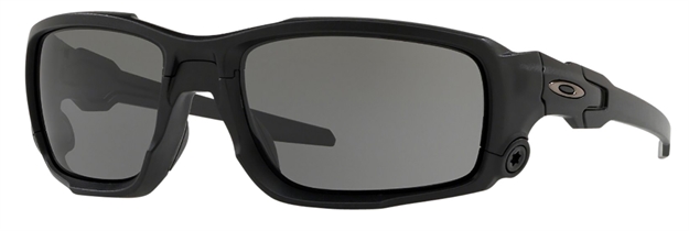 Picture of Oakley Oo932901 Ballistic Shocktube 100% UV Rated Plutonite Gray Lens With Matte Black Frame & Unobtainium Temple Sleeves & Nose Piece For Adults OO9329-01 888392182869
