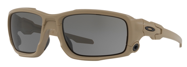 Picture of Oakley Oo932904 Ballistic Shocktube Xxl (61-17) Regular/High Bridge Fit Gray Lens Plutonite Terrain Tan Frame