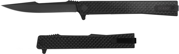 Picture of Ocaso Knives Knives Solstice 3.5"Fldr Carbon Fiber/Black Harpoon! 9HFB