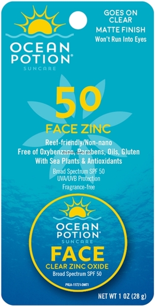 Picture of Ocean Potion Clear Zinc Oxide Sunscreen For Faces, Broad Spectrum Spf 45, 1 OZ