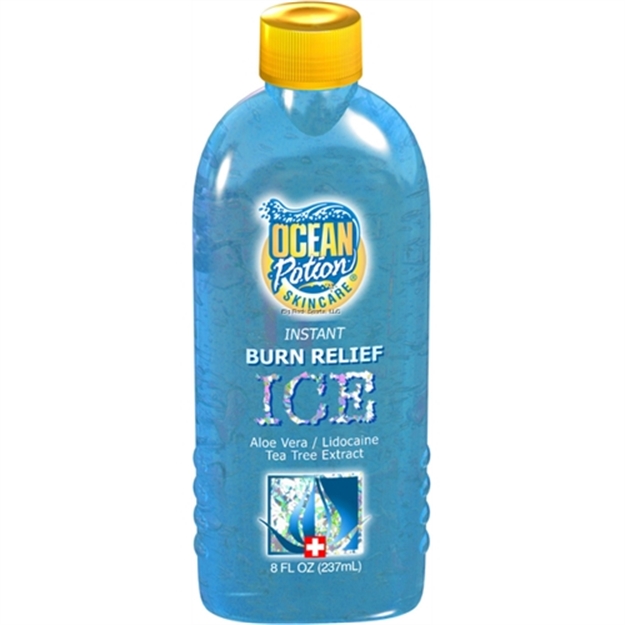 Picture of Ocean Potion Ice + Instant Burn Relief Gel W/Aloe & Lidocaine 8.5Oz Pump
