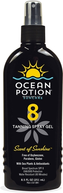 Picture of Ocean Potion Tanning Pump Spray, Broad Spectrum Spf 8,  8.5 FL Ounce