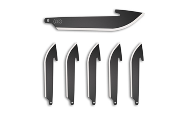 Picture of Outdoor Edge Edge 2.5" Drop Point Blade Pack Black Blade 6-Pack RR25K6C 743404402345