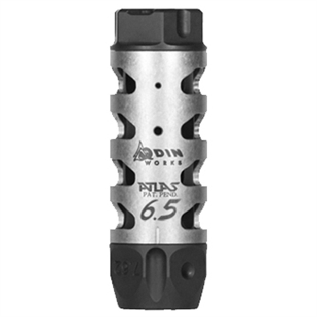 Picture of Odin Works Mbatlas65 Atlas Compensator 5/8-24 Threads 3" Oal 1" Diameter 6.5 Grendel MBATLAS6.5 857392006208