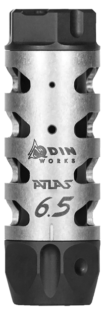 Picture of Odin Works Mbatlas65 Atlas Compensator 5/8-24 Threads 3" Oal 1" Diameter 6.5 Grendel MBATLAS6.5 857392006208