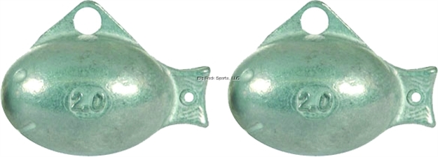 Picture of Off Shore Replacement Pro Guppy Weights 2 OZ 2 PK 99.9% Lead Free