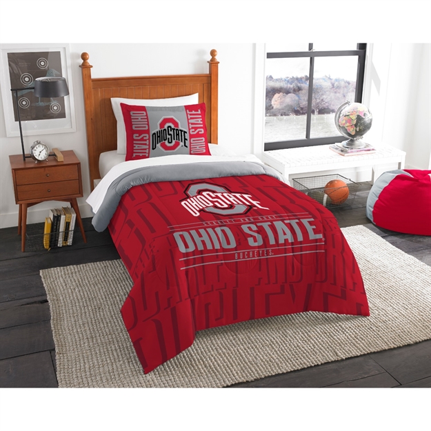 Picture of Ohio State Buckeyes Twin Comforter Set