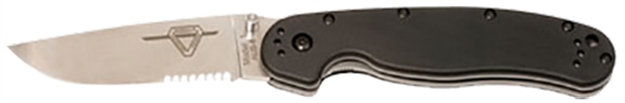 Picture of Okc 8849 Rat 1 Folder 3.5" Aus-8 Drop Point Blade Plain Combo Edge Nylon