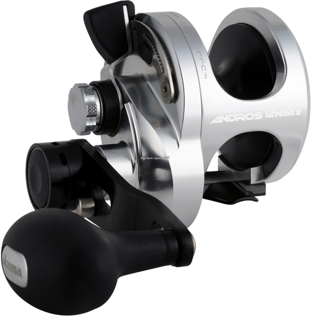 Picture of Okuma Fishing Tackle Andros Two Speed Lever Drag Conventional Reel, 6Bb, 6.4:1 & 2.1:1, 20Lb./350Yds, 30Lb./200Yds, Hpg
