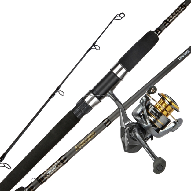 Picture of Okuma Avenger Spin Combo 7' H Carbon Rod 6Bb+1Rb Baitfeeder Eva Fore & Rear Grip Flex Reinforced Tip
