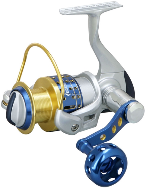 Picture of Okuma Fishing Tackle Cedros Spinning Reel, 4Bb + 1Rb, 5.8:1 Ratio, Machined Alum Spool, Mono 12/430, 15/310, 20/260