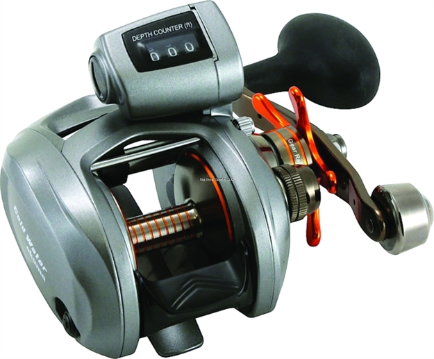 Picture of Okuma Fishing Tackle Coldwater 350 Low Profile Line Counter Reel, 3Bb + 1Rb, 5.4:1 Ratio, Alum Spool, Mono 12/250, 14/230, 20/150