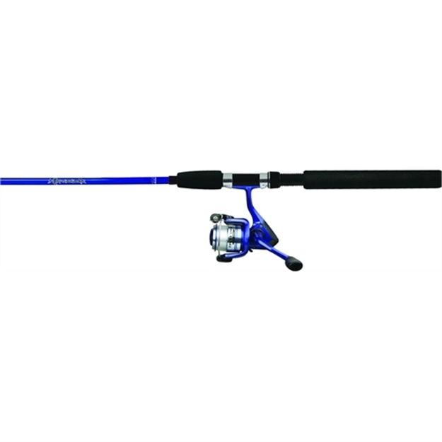 Picture of Okuma Fishing Tackle Fin-Chaser Spinning Combo, 25-Sz Reel, With Line, 1Bb, Alum Spool, 180/6, 140/8, 100/10, 6' 6", M