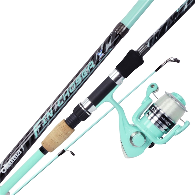 Picture of Okuma Fin Chaser X Series Spinning Combo Sea Foam 7Ft Rod FNX-70-40SF
