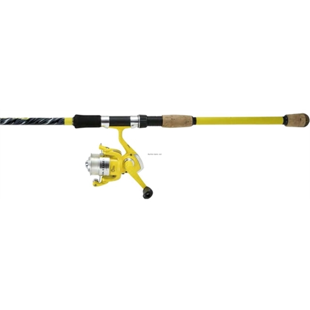 Picture of Okuma Fishing Tackle Fin Chaser "X" Spinning Combo, 6' 0", Ml, 2-Pcs, 1Bb, Fnx-30 FNX-602-30YL 739998336395