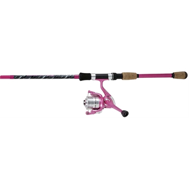 Picture of Okuma Fishing Tackle Fin Chaser "X" Spinning Combo, 6' 6", M, 2-Pcs, 1Bb, Fnx-30, Pink