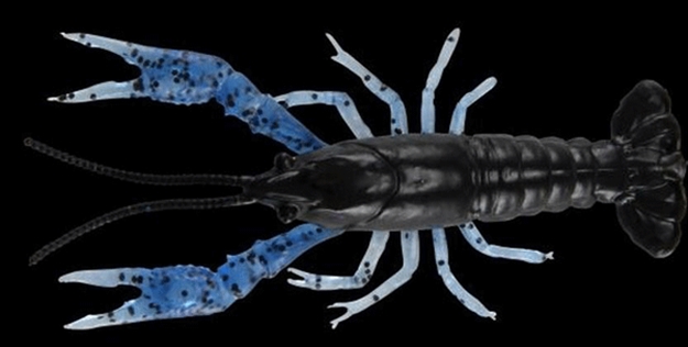 Picture of Okuma Fishing Tackle 3D Craw 3" 4Pk Blk N Blue