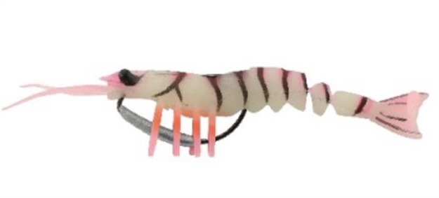 Picture of Savage Gear Tpe 3D Shrimp, Pink Glow, 5", 1/2 Oz, Sinking