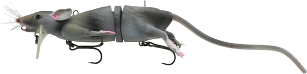 Picture of Savage Gear 3D Rat Bait Grey 11 3/4"