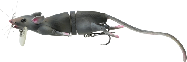 Picture of Savage Gear 3D Rat Bait Grey 7 3/4"