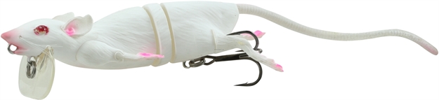 Picture of Savage Gear 3D Rat Bait White 7 3/4"