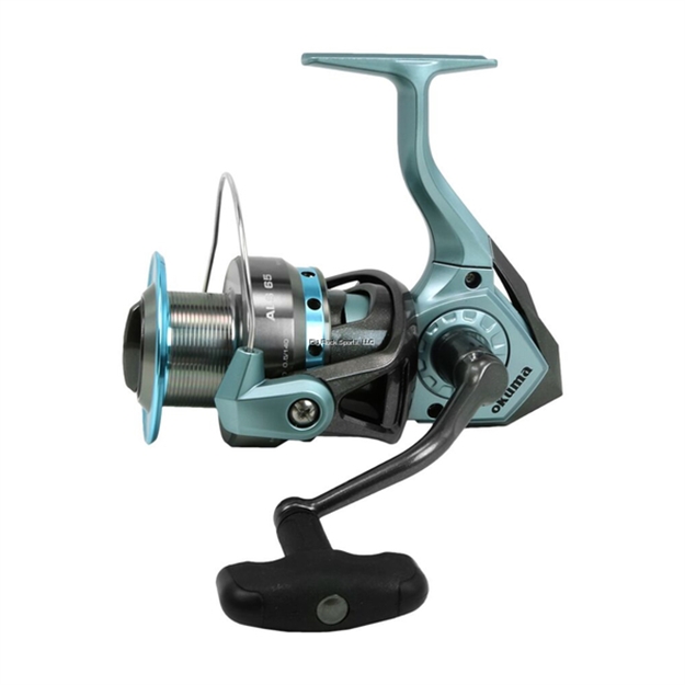 Picture of Okuma Fishing Tackle Alaris Als-45 RH Spin Reel , Oiled Felt Drag,  3Bb+1Rb , 5:0:1 , Mono: 280/8# 230/10# 185/12#