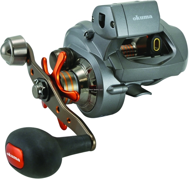 Picture of Okuma Fishing Tackle Coldwater 350 Low Profile Line Counter Reel, Lh, 3Bb + 1Rb, 5.4:1 Ratio, Alum Spool, Mono 12/250, 14/230, 20/150