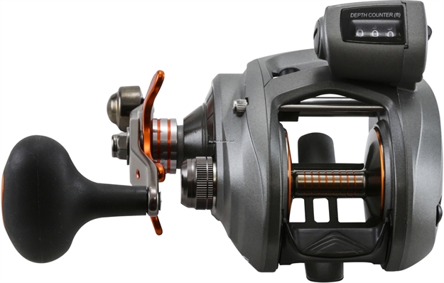 Picture of Okuma Fishing Tackle Coldwater 350 Low Profile Linecounter Reel, 5.4:1, 3Bb+1Rb, 290/14 (0.37), 220/20 (0.42), 130/30 (0.55) Cw-454Dlx