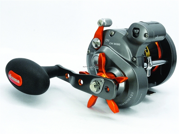 Picture of Okuma Fishing Tackle Coldwater Line Counter Reel, 2Bb + 1Rb, 5.1:1 Ratio, Alum Spool, Mono 14/290, 18/230, 20/210 CW-203D