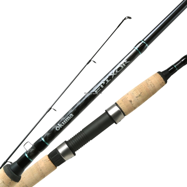Picture of Okuma Fishing Tackle Epixor Spinning Rod 7' 1Pc H 24-Ton Carbon Rod Blanks Full Cork Fore And Rear Grips With Fuji Trigger Reel Seat
