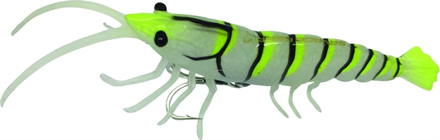 Picture of Savage Gear Hard Body Tpe Legs Shrimp, Chartreuse Glow, 4", 3/5 Oz, Slow Sink